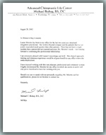 Bishop testimonial