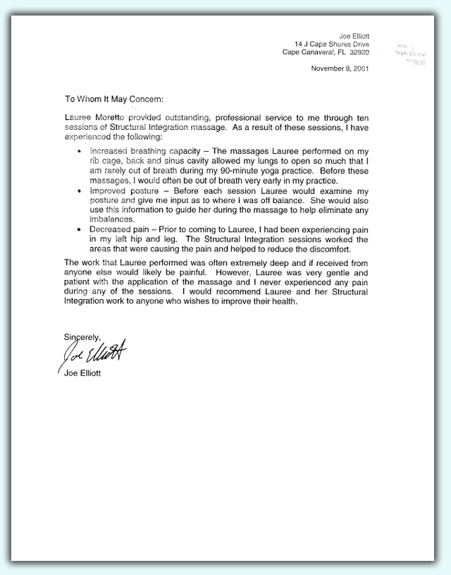 Elliott testimonial Elliott testimonial