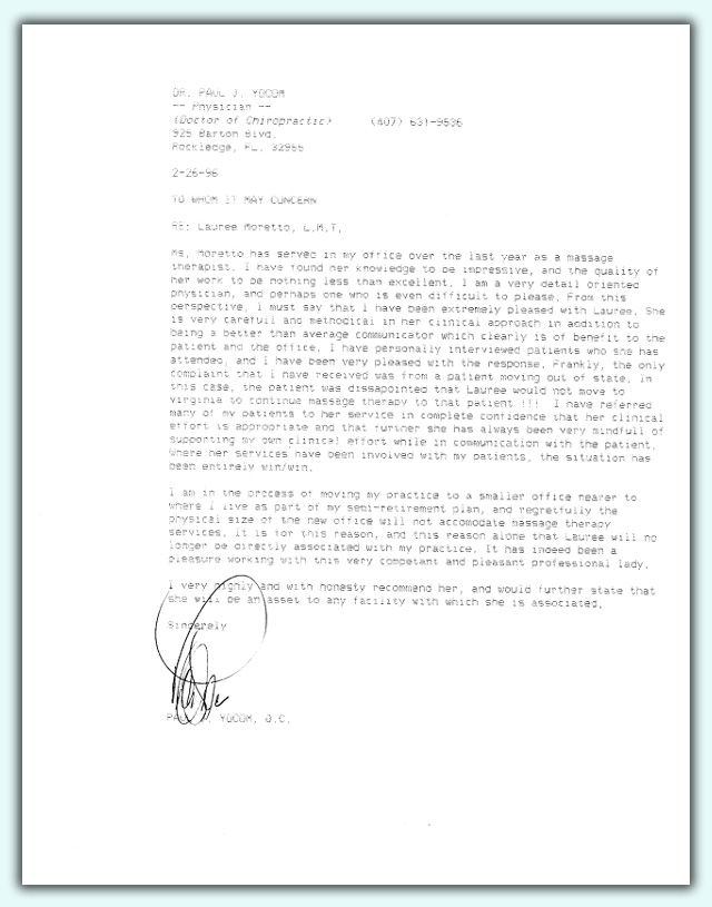 Yocum testimonial Yocum testimonial